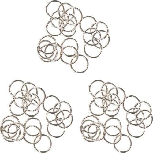 60Pc 925 Sterling Silver Jewelry Findings Connector DIY Necklace Open Jump Rings