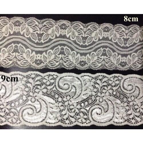 8cm/9cm exquisite elastic jacquard shining effect lace trim,shining surface lace trim,XERY0624C