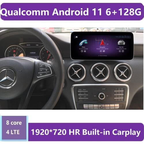 Android 10 Qualcomm Car Command System Screen Display For Mercedes Benz A CLA GLA CLass 2013-2015 IPS LTE Wifi BT Carplay W176