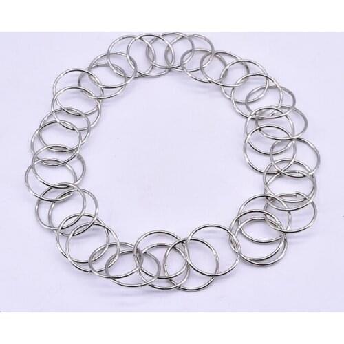 Fugitive Chain(Silver) Magic Tricks Stage Magia Linking Ring For Magicians Illusion Gimmick Props Accessories Moving Ring Magie