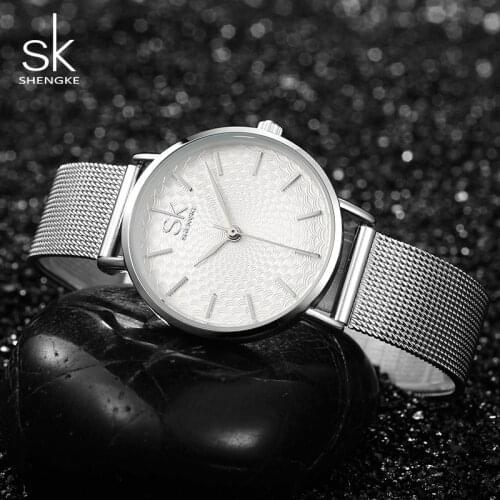 New SK Luxury Brand Watches Female Street Snap Clock Bussiness Clocks Hours for Women Ladies Quartz Wristwatch Watch Bracelet