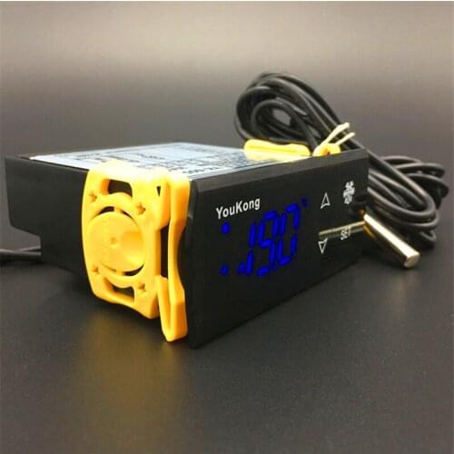 High quality AC 220V Digital Temperature Controller temperature sensor Touchscreen thermostat defrosting sensors YK-605