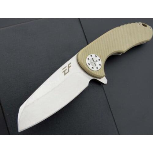 EF79 D2 Blade G10 Handle Tactical Hunting Camping EDC Outdoor Folding Knife Multi Tools Pocket Survival Knife Xmas Gift for Man