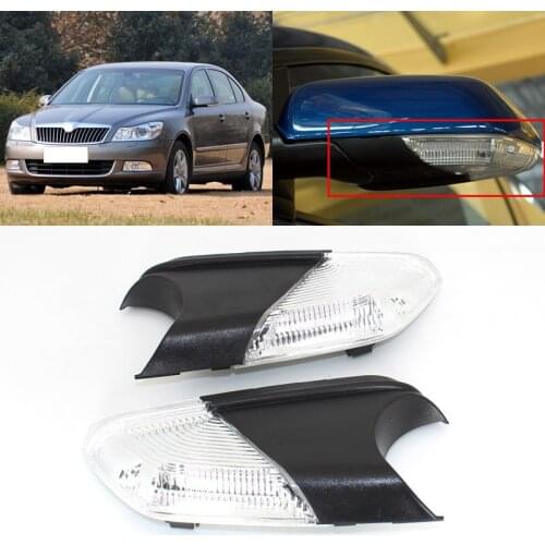 Brand New Turn Signal Light Side Mirror Assemble Indicator w/ Puffle Lamp For Skoda Octavia 2007-2012