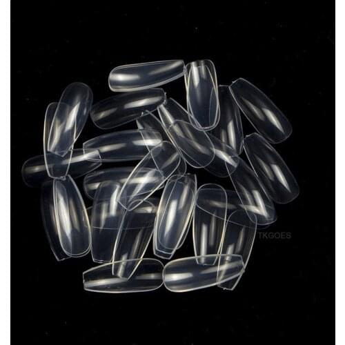 100pc ballerona nails 0-9 coffin nails, long ballerina Clear tipsfalse nails for DIY Extra Long Ballerina /Coffin Style False