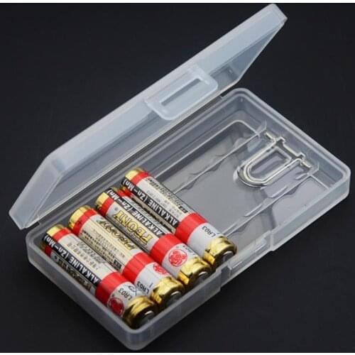 8xAAA Battery Box Case Transparent Battery Storage Box Holder Case Plastic Battery Container Storage Organizer for Battery