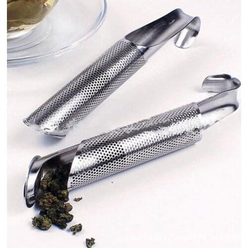 Kitchen Accessories new Tea Strainer Amazing Stainless Steel Infuser Pipe Design Touch Feel Holder Tool Tea Spoon Infuser Filter