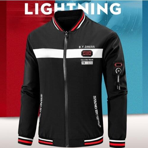 Spring Autumn New Fashion Baseball Jacket Men Plus Size M-4XL Slim Fit Outdoor Sports Jacket Casual Streetwear Patchwork Coat