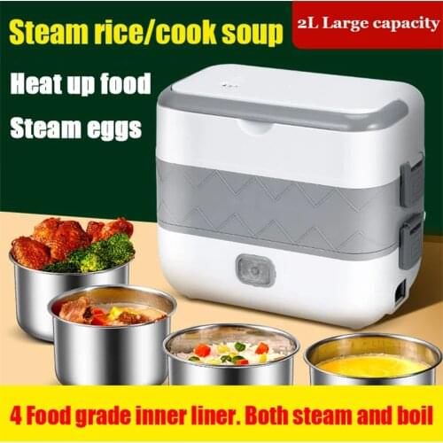 Electric Microwave Heating Lunch Box Food Storage Container for Student Office Worker Double-layer Insulation Lunch Container