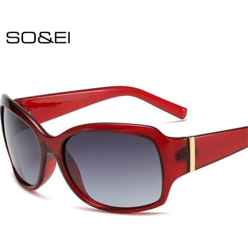 SO&EI Fashion Square Polarized Men Sunglasses Outdoor Sports Driving Eyewear Women Shades UV400 Sun Glasses Goggles