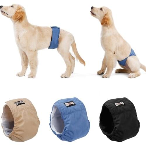 Large Dog Diaper Sanitary Physiological Pants XS-XL Washable Male Dog Shorts Panties Hygienic Underwear Briefs Pet Trousers