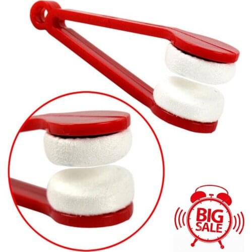 Mimi Portable Multifunctional Glasses Cleaning Rub Two-side Glasses Brush Microfiber Spectacles Cleaner Glasses Cleaning Tools