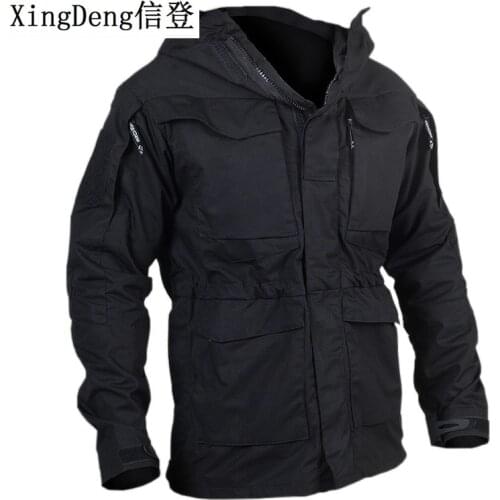 XingDeng Casual Tactical Windbreaker Men Winter Autumn Waterproof Jacket Army Flight Pilot top Coat Military fashion Clothes