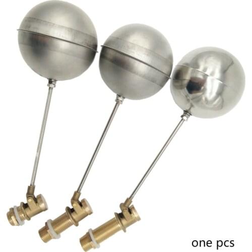 DN15 Float Ball Valve Stainless Steel 304 Cold and Hot Water Tank Float Valve Body Brass length 2cm 4cm 6cm