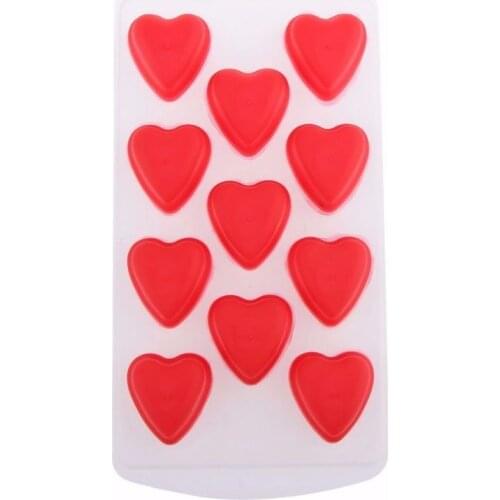 Ice Jelly Cube Silicone Rubber Mold Love Heart shape Mould Ball Pudding Tray Freeze Bar Chocolate