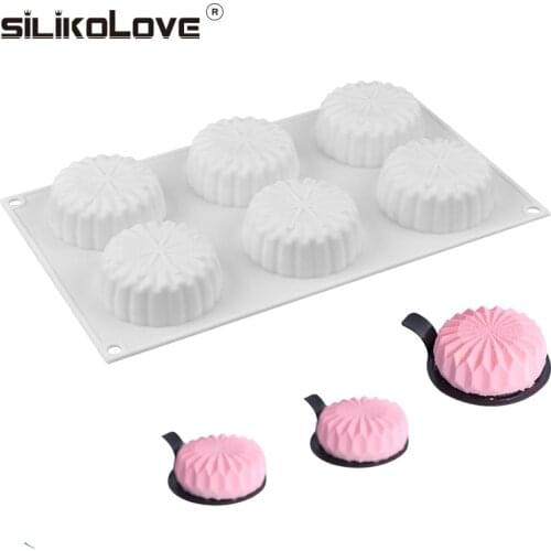 SILIKOLOVE 3D Silicone Molds Flower Tray Shaped FDA Cake Baking Mold Mousse Truffle Brownies Pan Molds Pastry Tool Cakes
