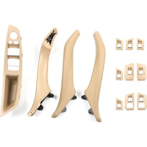 Car Interior Inner Door Handle Panel Pull Trim Cover Left Hand Drive LHD Gray Beige Black Armest For BMW 5 series F10 F11