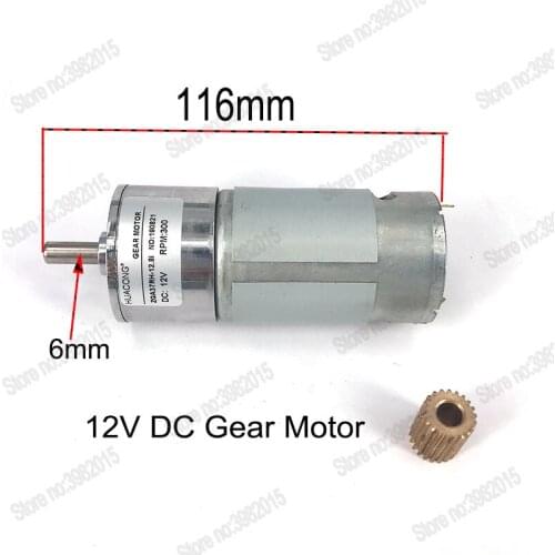 WEDM 12V DC Small Gear Motor for WEDM Electrode Tube Drilling Machine