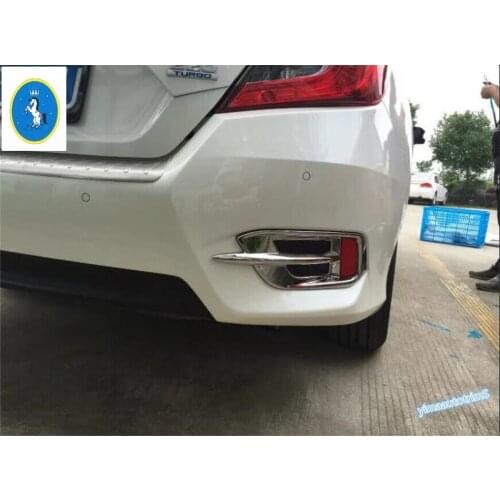 Yimaautotrims Auto Accessory Rear Bumper Foglight Fog Lights Lamp Cover Trim 2 Pcs For Honda Civic 2016 2017 2018 Sedan ABS