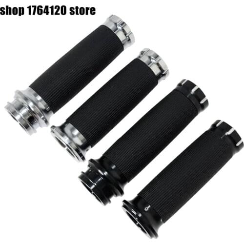 1'' Handle Bar Hand Grips Electronic Throttle Fit For Harley Softail Slim FLS 2016-2017 FXSE 16-17 Touring Road King FLHR 08-17