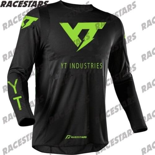 2021 YT Cycling Jersey Long Sleeve MTB MX Ciclismo Hombre Quick-Dry Bike DH Shirt Breathable Motocross Downhill Mountain Jersey