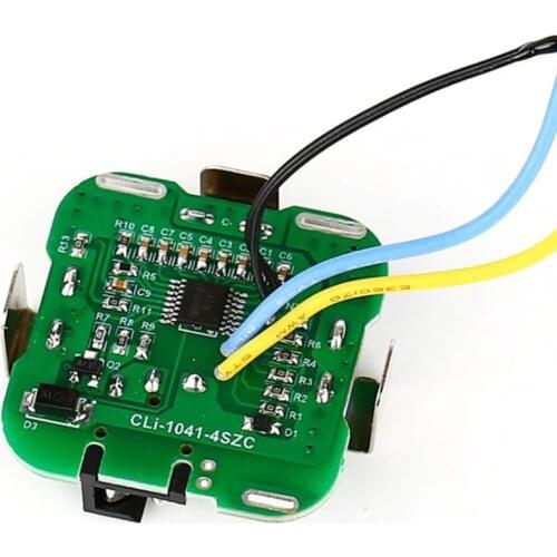 BMS 4S 14.8V Dual MOS 18650 Lithium Battery Charging Protection Board Li-Ion Power Bank Charger with Wire