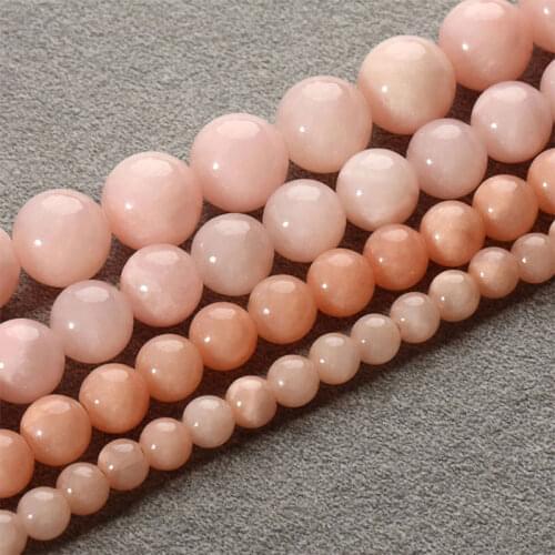 6-12mm Round Faceted Water Pink Jades Beads For Jewelry Making Beads Bracelets For Women 15'' Needlework DIY Beads Trinket