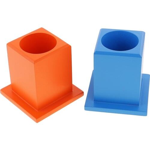 11 Colored Pencil Holders Wooden for Kids Montessori Educational Toy Birthday Gift