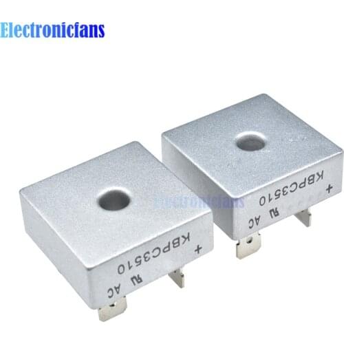 10PCS KBPC3510 35A 1000V Diode Bridge Rectifier KBPC3510 Single Phase Bridge Rectifier New Arrival