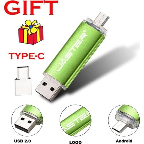 Custom Logo Colourful OTG USB Flash Drive Usb 2.0 Pen Drive for Android SmartPhone/PC 8GB 16GB 32GB 64GB type-C Pendrive Gifts