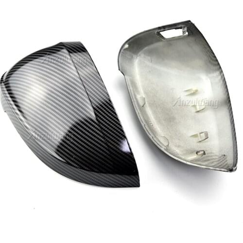 Glossy Black Side Rear View Rearview Mirror Replace Cap Cover For Audi A4 S4 RS4 B9 2016 -2020 A5 S5 RS5 8W6 Car Styling