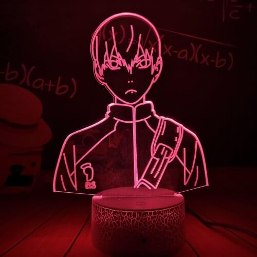 Haikyuu Hinata Shoyo Kageyama Tobio Sugawara Koushi Tanaka Ryunosuke Figure Anime Lamp 3d Illusion Light Lightings for Bedrooms
