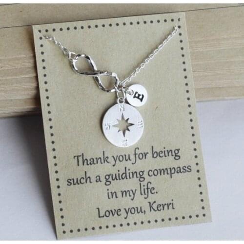 Personalized Infinity bridesmaid proposal necklaces,wedding flower girl jewelry bracelets, Christmas New Year graduation gifts