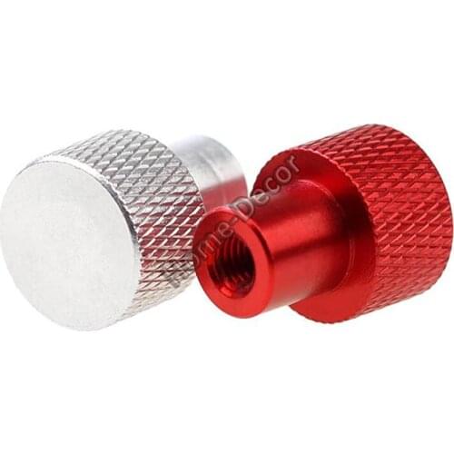2 PCS M6/M8/M10 Blind Hole Manual Nut Aircraft Camera Tripod Fastening Nut Knurled Nut Anodize Aluminum Nut Blind Hole