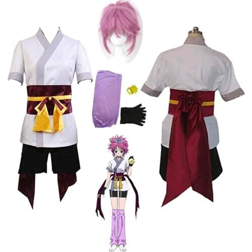 Anime Hunter X Hunter Machi Cosplay Costume Adult Men Women Halloween Carnival Costume Full Set Wig