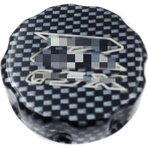 Aftermarket free shipping motorcycle parts Billet Oil Filler Brake Reservoir Cap for Suzuki GSXR 600 750 1000 1100 carbon fiber