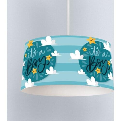 Lamp For Kids Bedrooms Light Chandelier for Living Room Childrens Room Blue Boy Star Model 1358