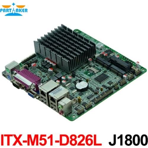 Based on Bay trail SOC platform motherboard with onboard cpu mini itx mainboard with J1800 CPU Fanless designed