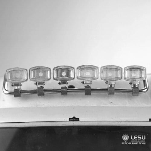 Metal LESU Roof Spotlight LED for 1/14 TAMIYA RC Actros Benz 3363 1851 Tractor Truck DIY Model Car