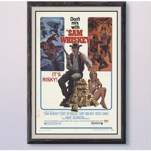 N306 SAM WHISKEY Vintage Classic Movie Wall Silk Cloth HD Poster Art Home Decoration Gift