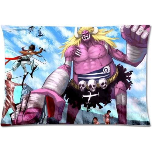 Attack on Titan Two Side Printed Pillowcase Custom Pillow slip Rectangle Polyester Pillow Case&Pillow Cover 50x75cm