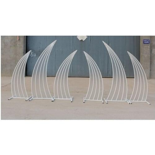 New wedding props seaweed road lead wrought iron arch wedding T-stage road lead decorative flower stage decoration ornaments