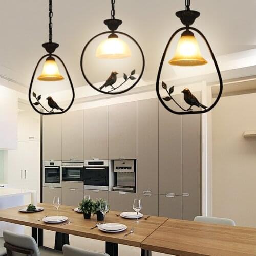 Nordic creative personality restaurant bar hall entrance hallway Aisle bird pendant light