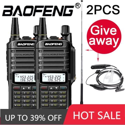 2pcs Baofeng UV-9RPlus Impermeabile IP67 Walkie talkie Di Alta Potenza a due vie Radio VHF UHF Radio Portatile Walkie talkie Uv9