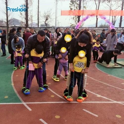 Preskool Baby Toy For Children Group Cooperation Board Parent-child Balance Movement Kindergarten Outdoor Synchronized Game