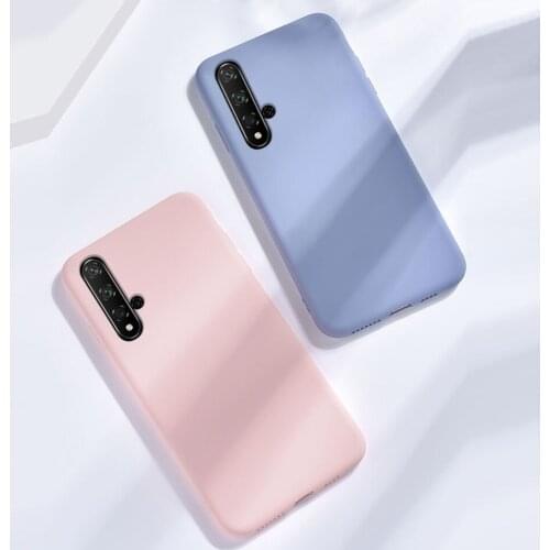 Skin-friendly Case For Huawei Honor 20 Liquid Silicone Cases For Huawei Honor 20 Slim Soft TPU Microfiber Cover Honor 20 Pro