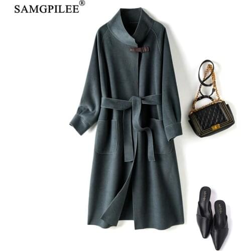 Samgpilee Women's Coats With A Belt