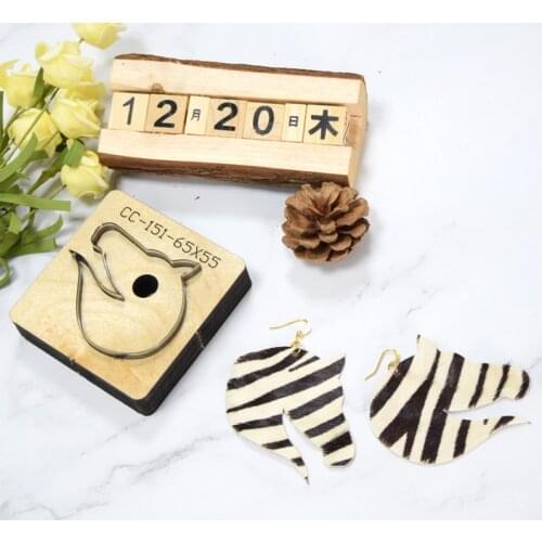 SMVAUON Japan Steel Die Cut Steel Punch Horse head Earrings Cutting Mold Wood Dies Leather Blade Rule Cutter DIY Leather Crafts