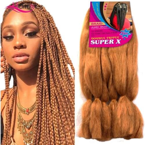 Hair Nest 24inch Kanekalon Braiding Hair Extensions Ombre Synthetic Jumbo Braids Hair Yaki Texture Afro Crochet Twist Braid Hair