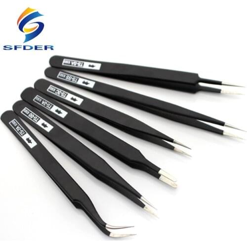 Japanese RHINO TS-00 TS-2A TS-3C TS-7A TS-SA TS-SS ESD Tweezers High-precision Super Hard Sharp Forceps For Repairing Watch